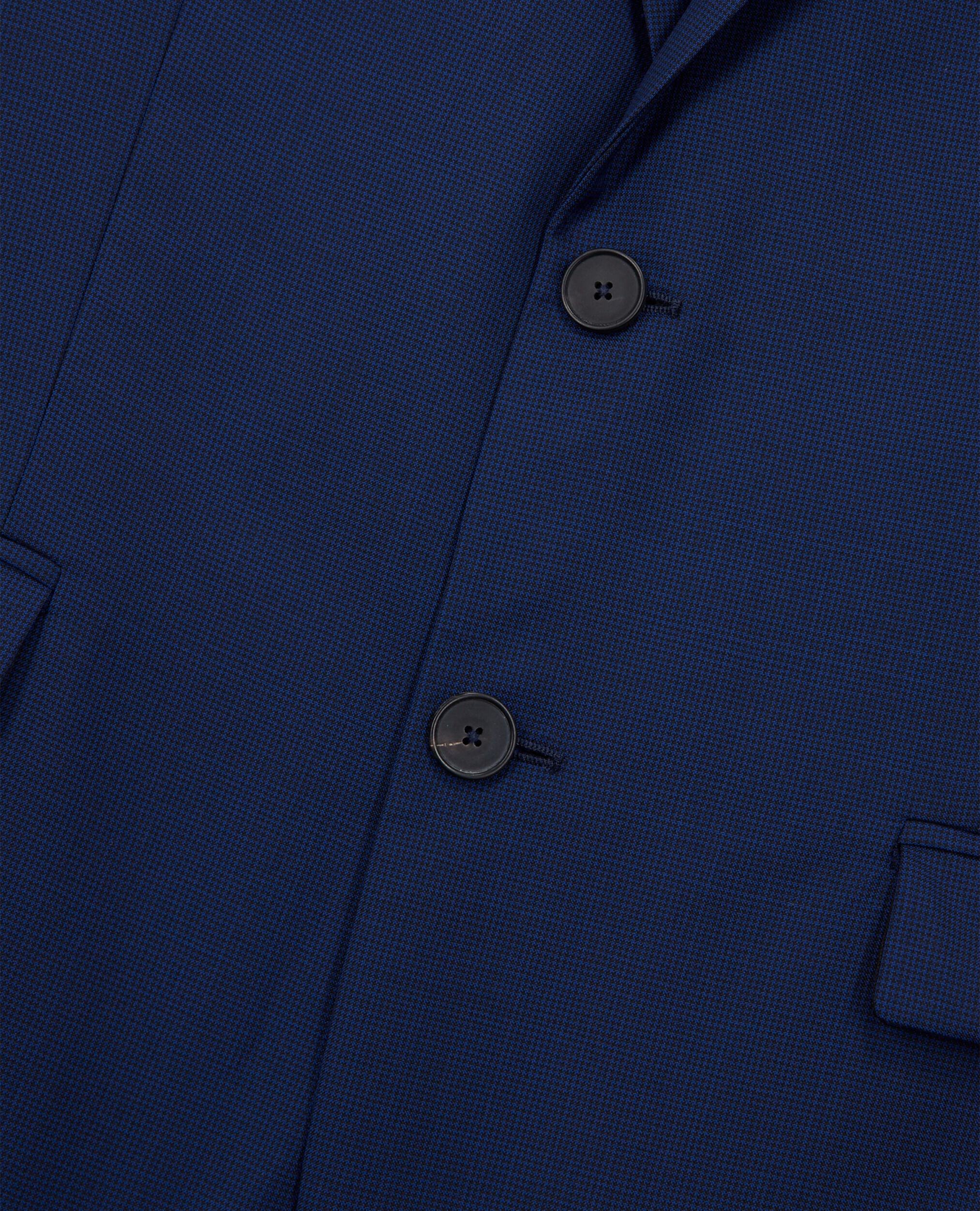 Veste de costume micro motif bleu marine