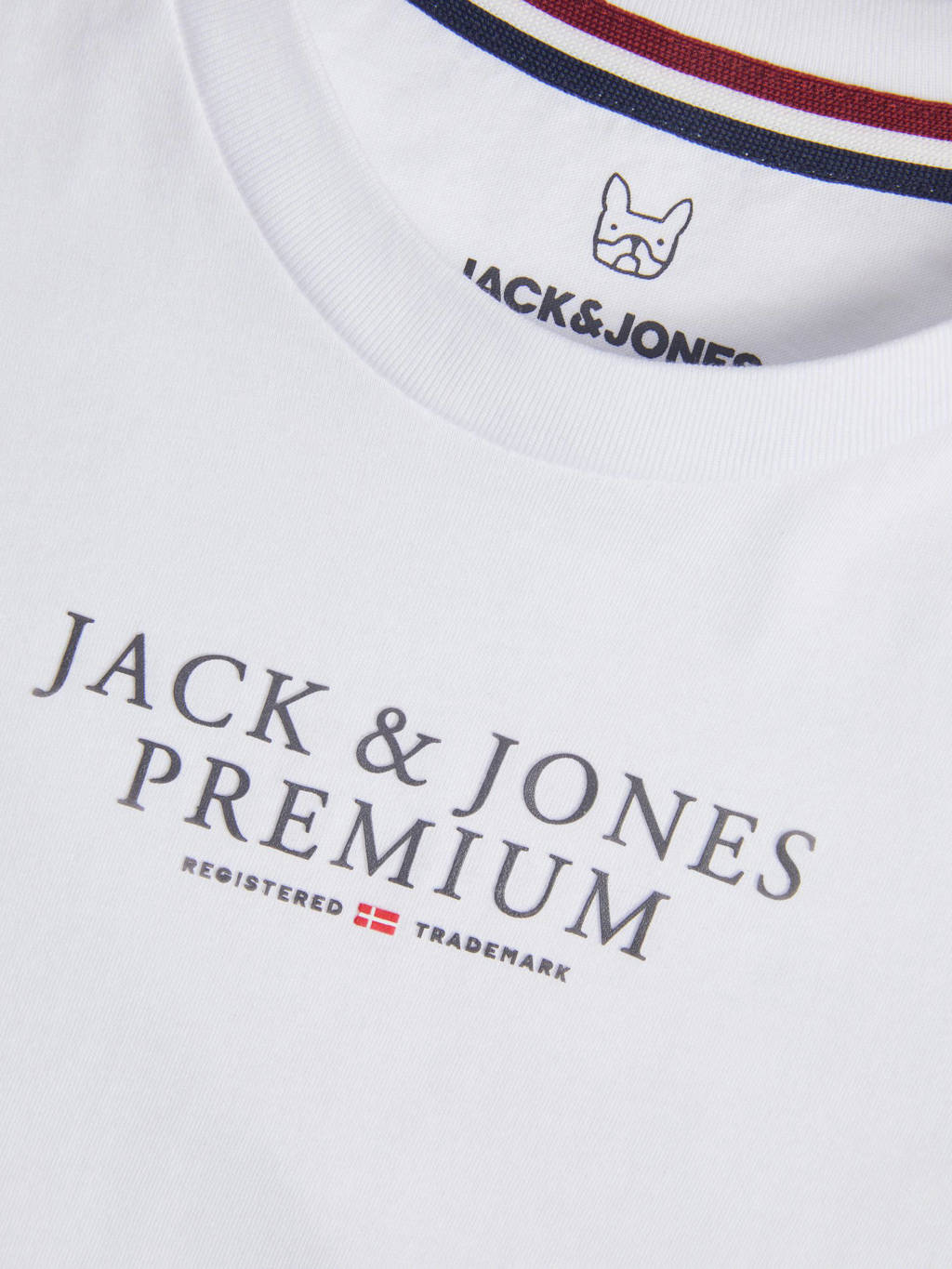 JACK & JONES T-shirt JCOMAGIC met logo wit