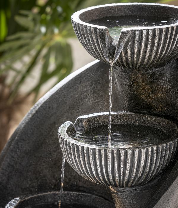 Dehner Polyresin-Gartenbrunnen Atlas,