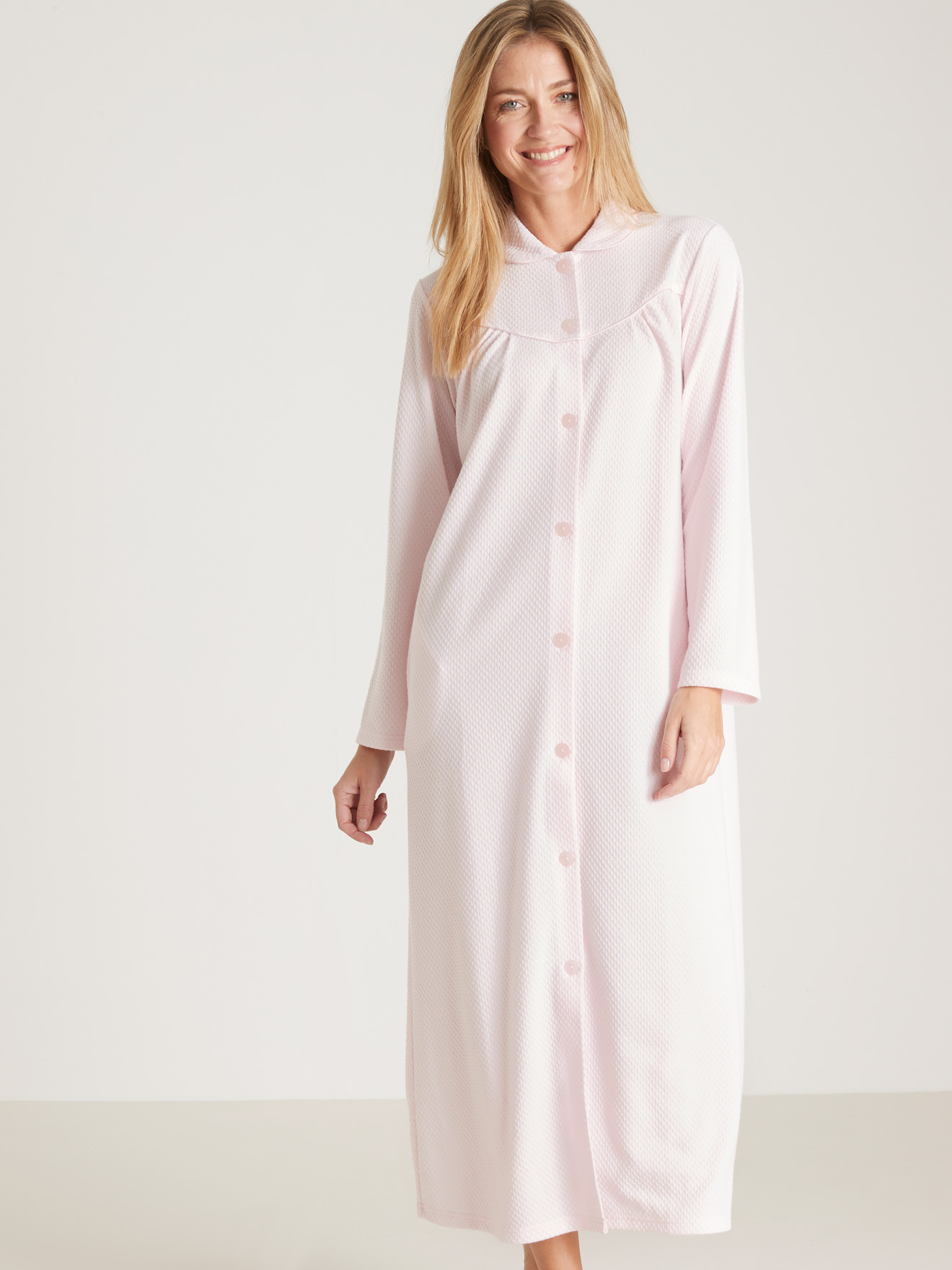 Robe de chambre en maille gaufrée