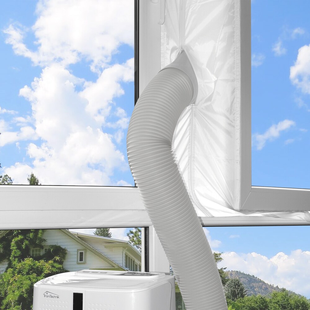 TroniTechnik® Universal AirLock Fensterabdichtung für mobile Klimageräte und Ablufttrockner Hot Air Stop 4m