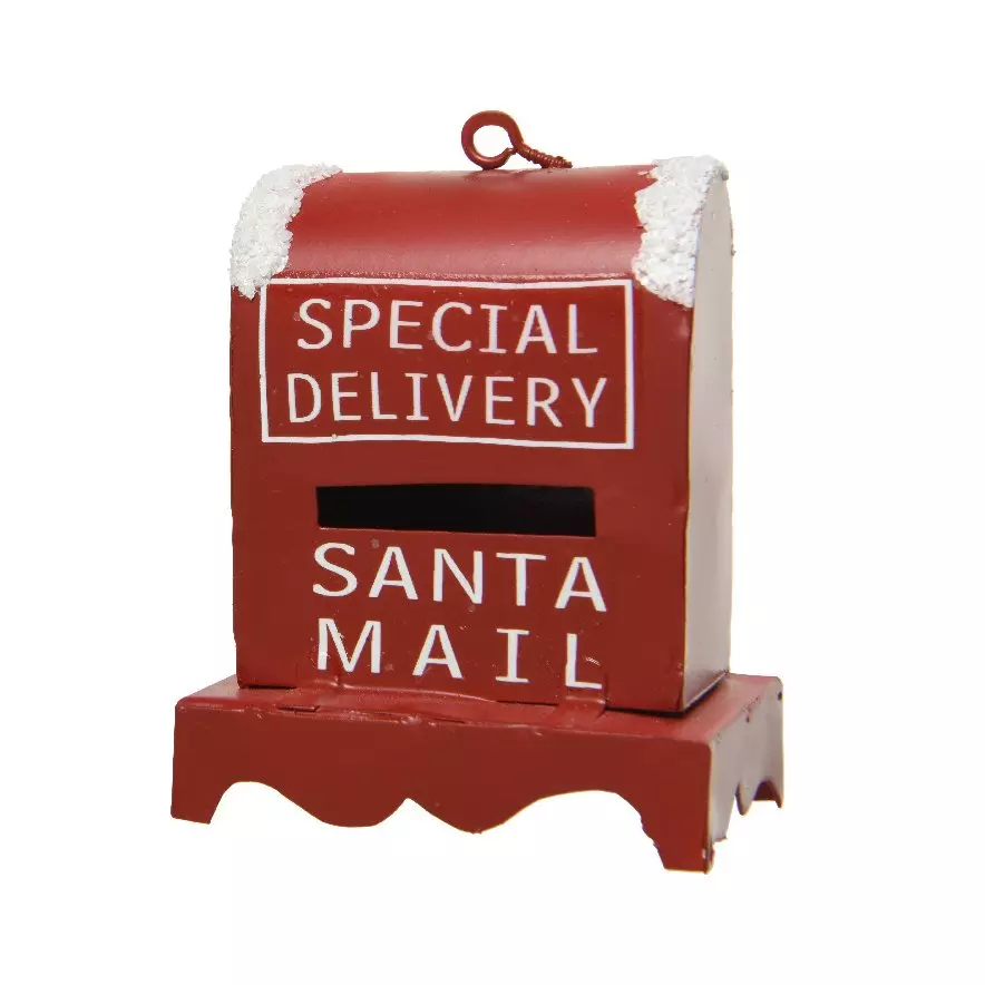 Boîte aux lettres de Noël (H6 cm) Rouge