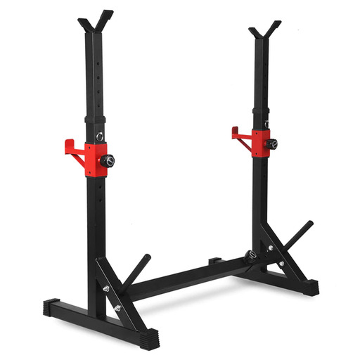 Suporte de pesos profissional ajustável, carga máxima de 200 kg, Ozio Fitness