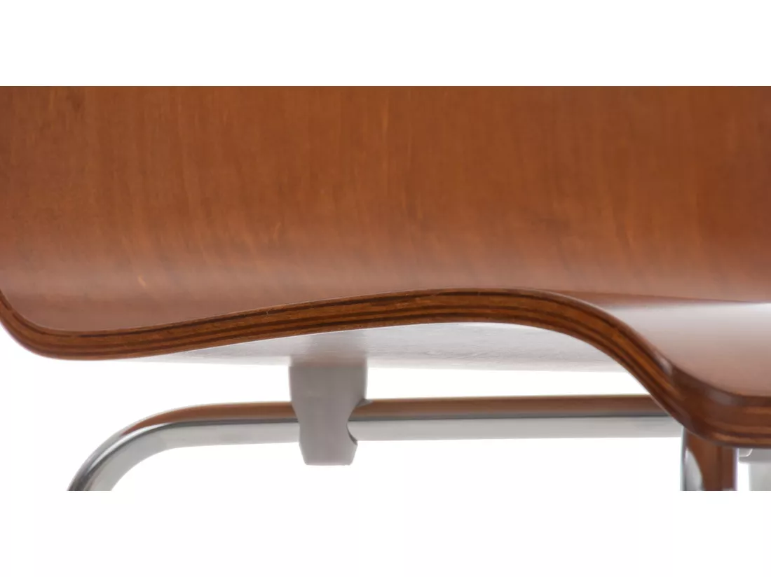 Lot de 4 Chaise de conférence - Bois & Antique - Marron - PEPE