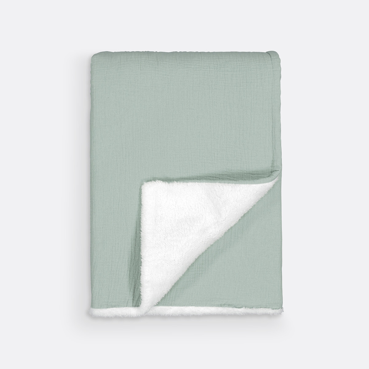 LA REDOUTE INTERIORS<br>Cobertores lisos para bebês em tetra e sherpa Kumla
