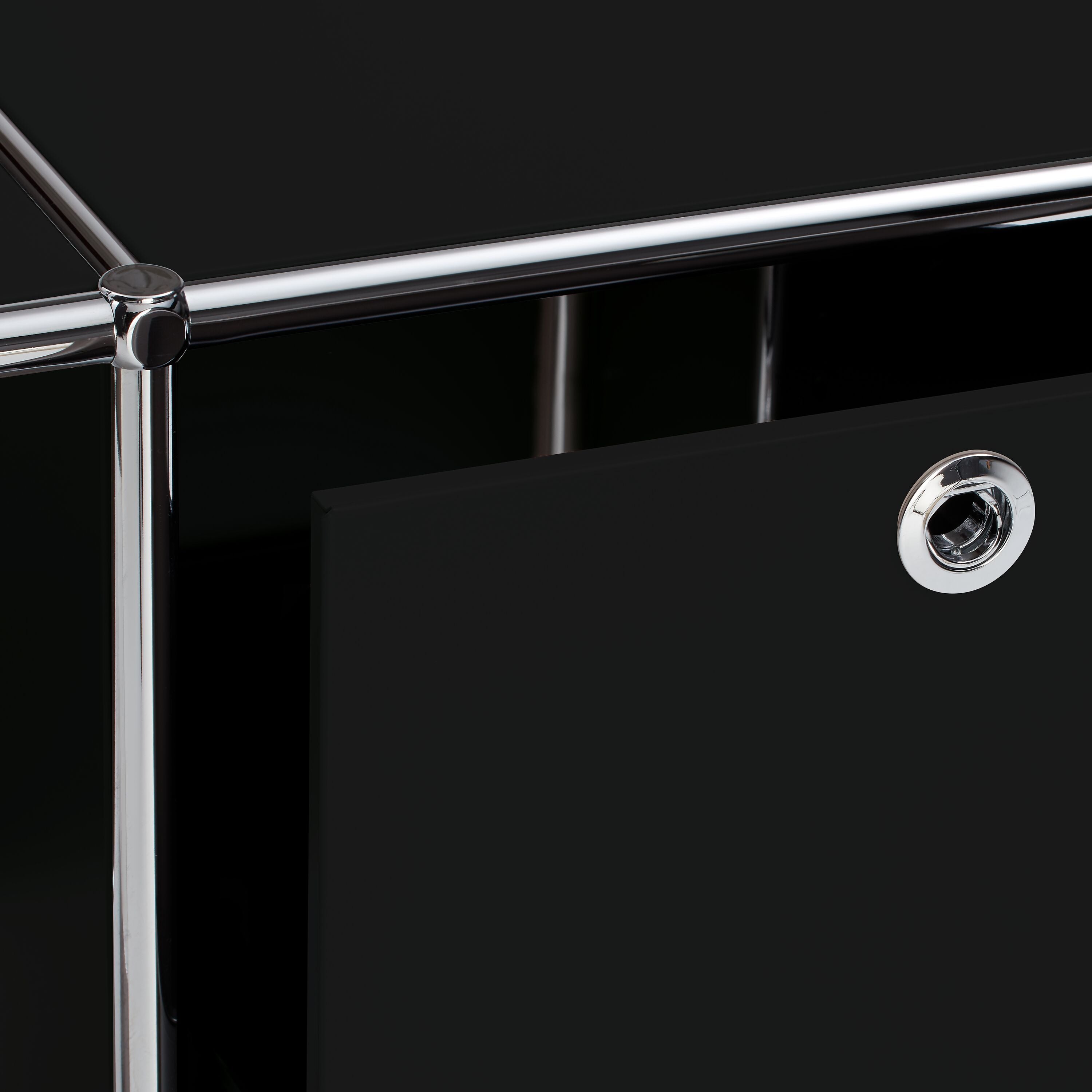 FLEXCUBE Schreibtisch - Schwarz / B: 134.0 cm x T: 60.0 cm x H: 80.0 cm