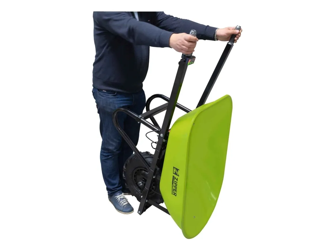 Zipper ZI-EWB200S, Motoriseret trillebør, 1 hjul, Sort, Grøn, 260 kg, 1480 mm, 640 mm