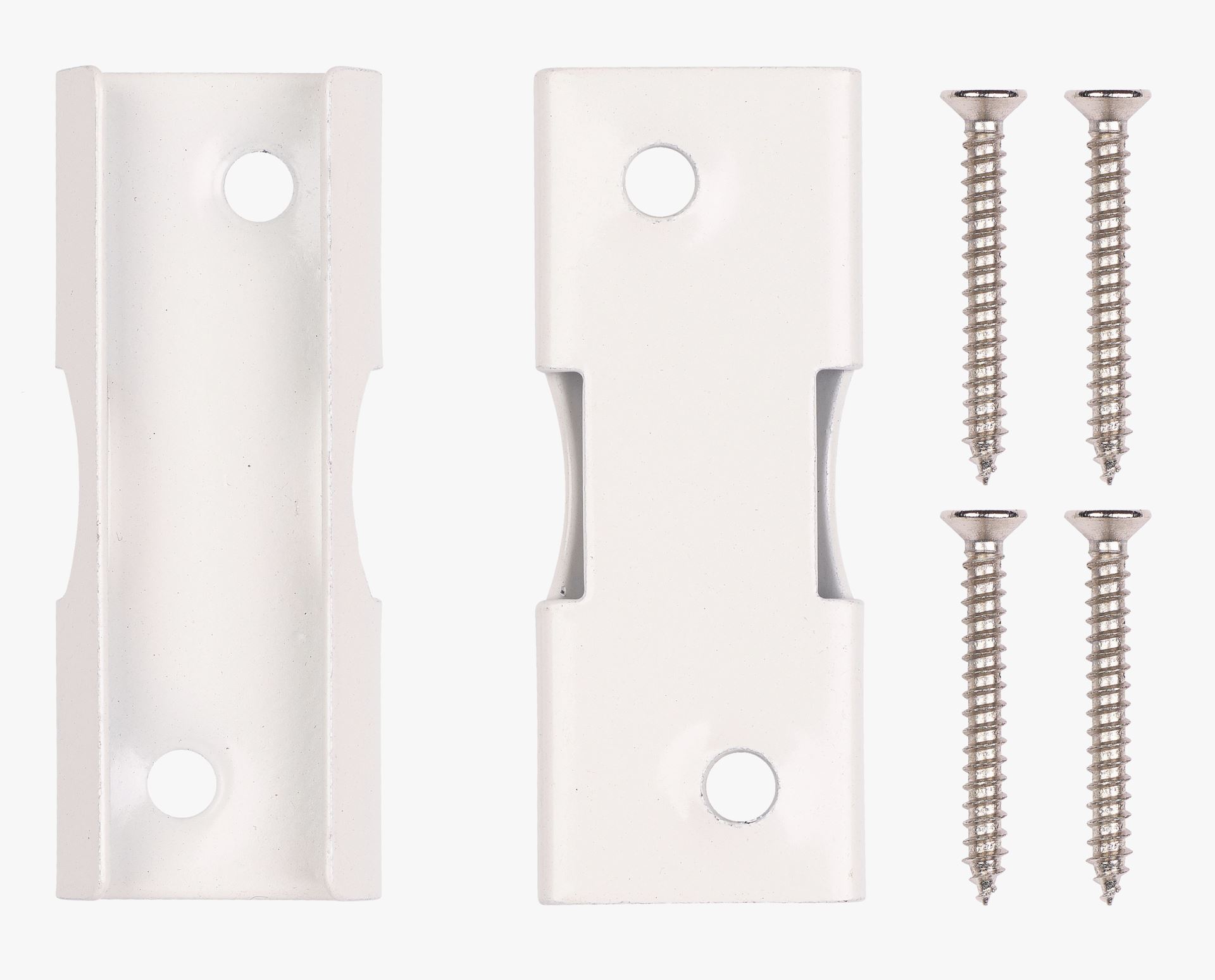 Veggbrakett hvit - 7,5 cm