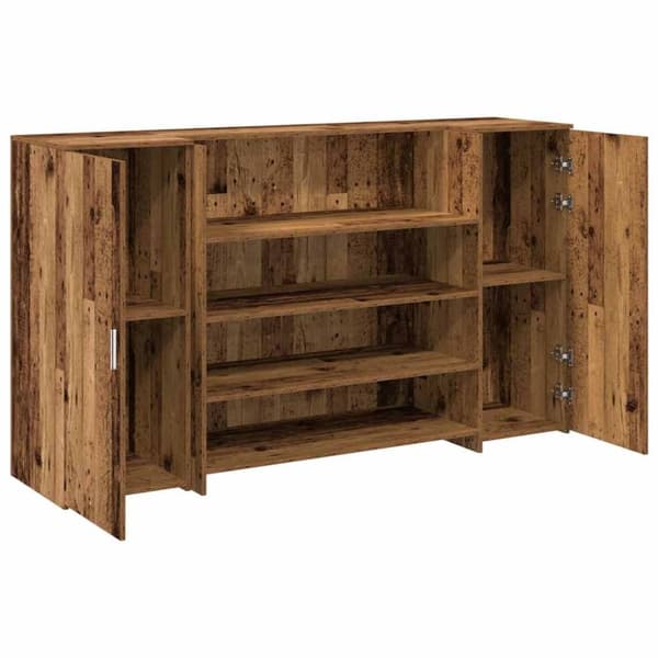 vidaXL Resepsjonspult gammelt tre 180x50x103,5 cm konstruert tre