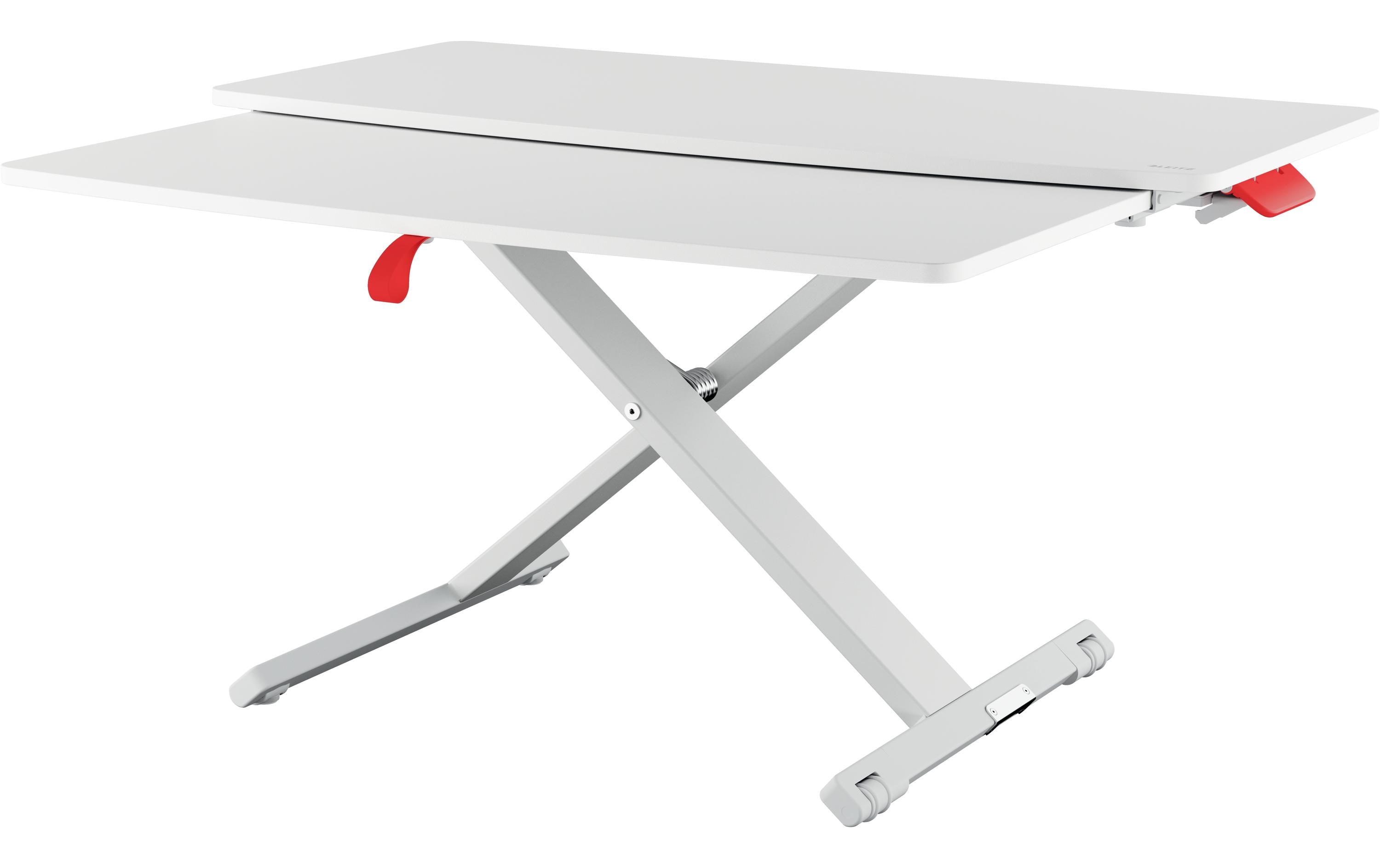 Ergo Cosy Höhenverstellbarer Schreibtischaufsatz<br>Leitz Ergo Cosy Höhenverstellbarer Sitz-/Steh-Schreibtischaufsatz mit ausziehbarer Tastaturablage