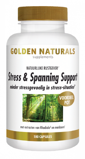 Golden Naturals Stress & Spanning Support Capsules 180VCP