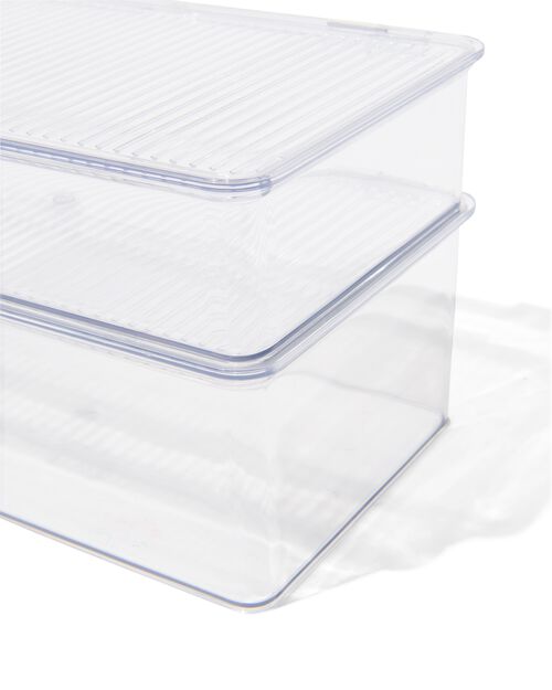 2 boîtes de rangement avec couvercle