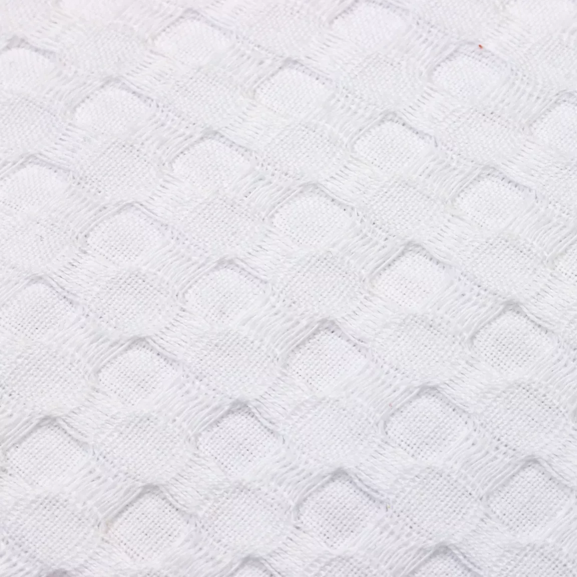Couvre-lit coton nid d'abeille (220 x 250 cm) Maya Blanc