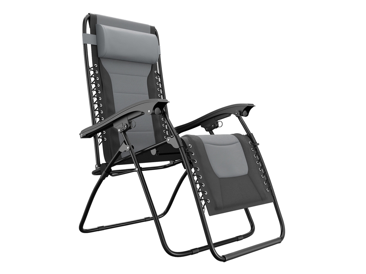LifeGoods Comfort relaxstoel - Black/Grey