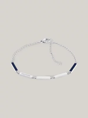 Pulseira de aço inoxidável com detalhes exclusivos