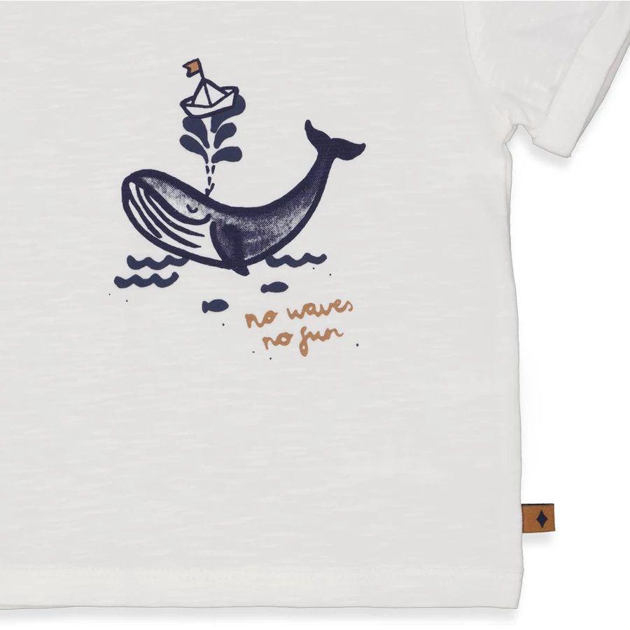 Feetje T-Shirt No Waves No Fun Weiß