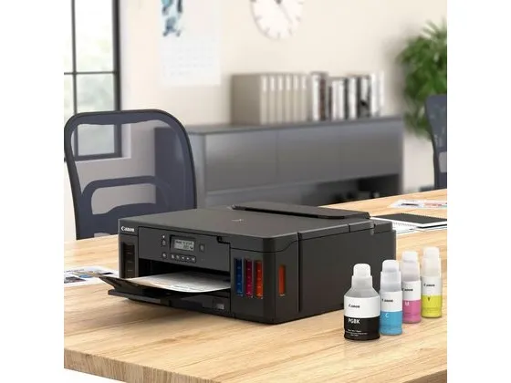 Canon PIXMA G5050 - Printer - farve - Duplex - blækprinter - kan genopfyldes - A4/Legal - op til 13 ipm (mono) / op til 6.8 ipm (farve) - kapacitet: 350 ark - USB 2.0, LAN, Wi-Fi(n)