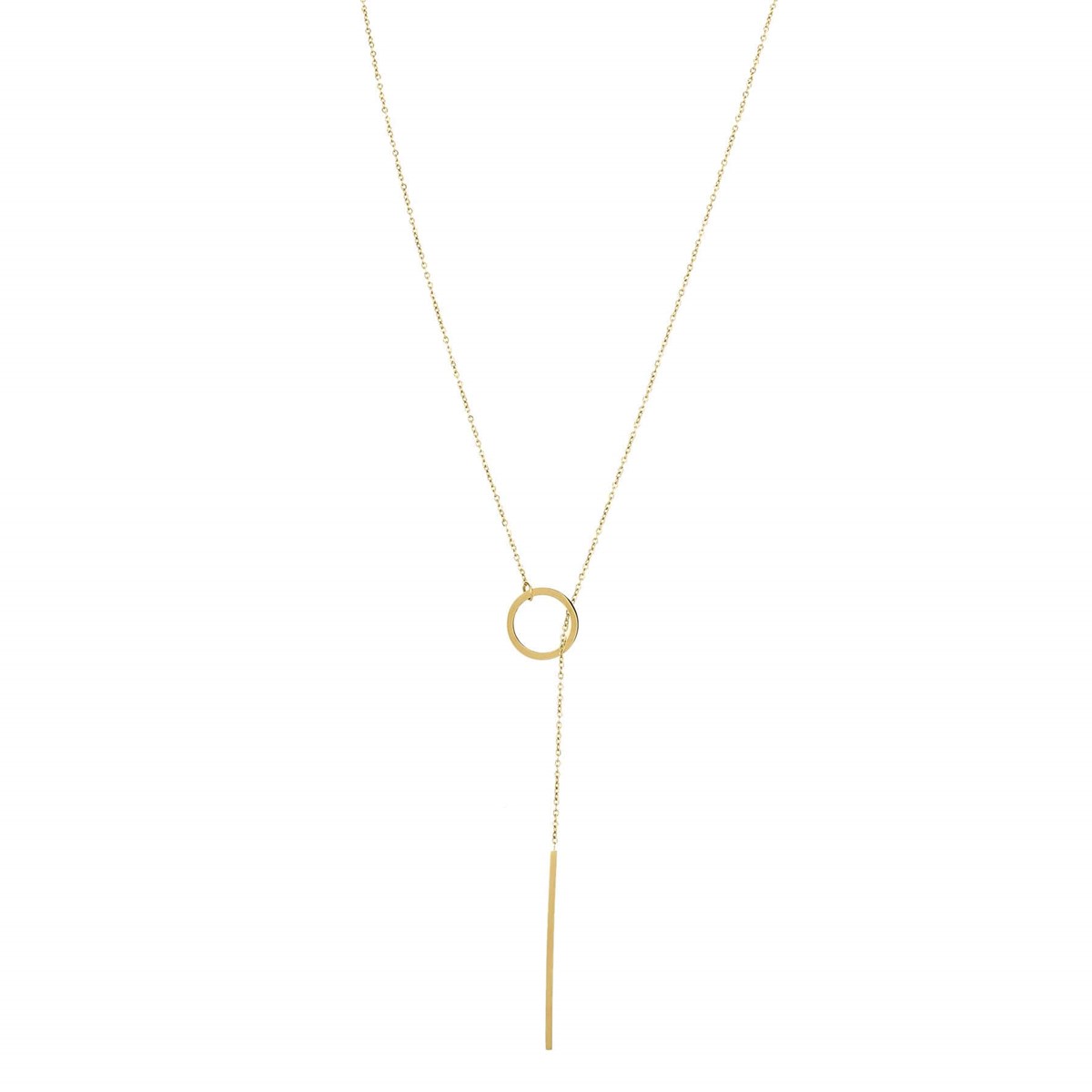 Collier Napoli acier doré or