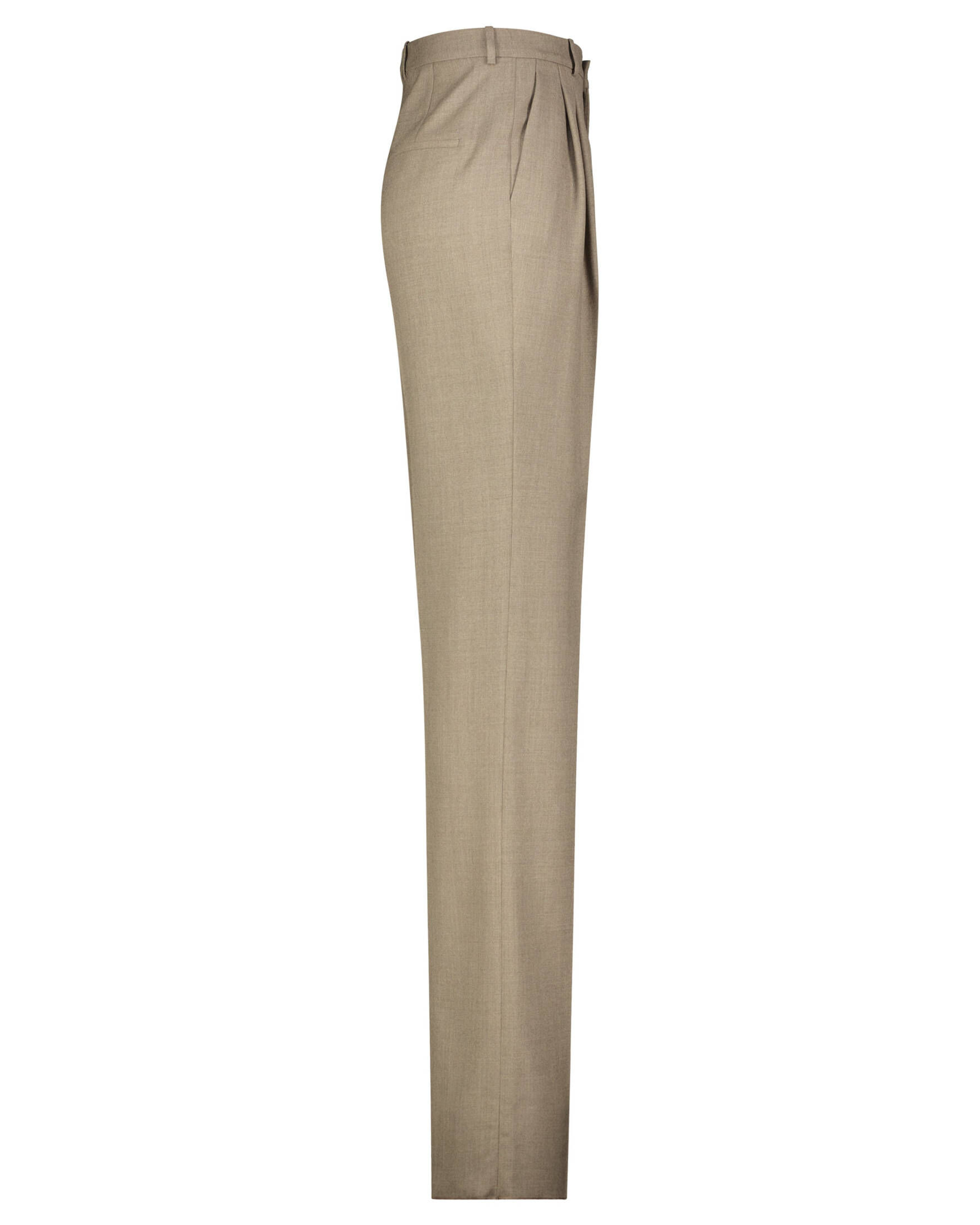 Saint Laurent| Damen Bundfaltenhose aus Wolle
