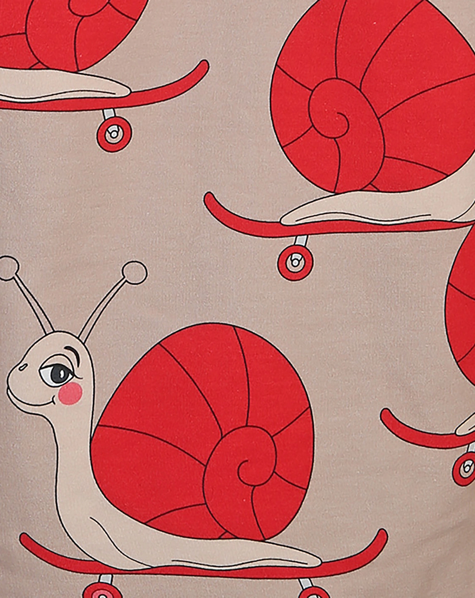Kapuzen-Sweatjacke SNAIL in ecru