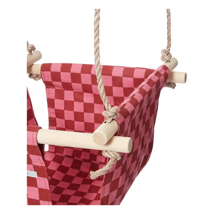 April Eleven Balançoire bébé en coton Damier