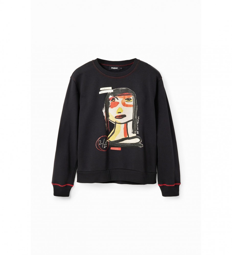 Moletom preto Desigual Maca4