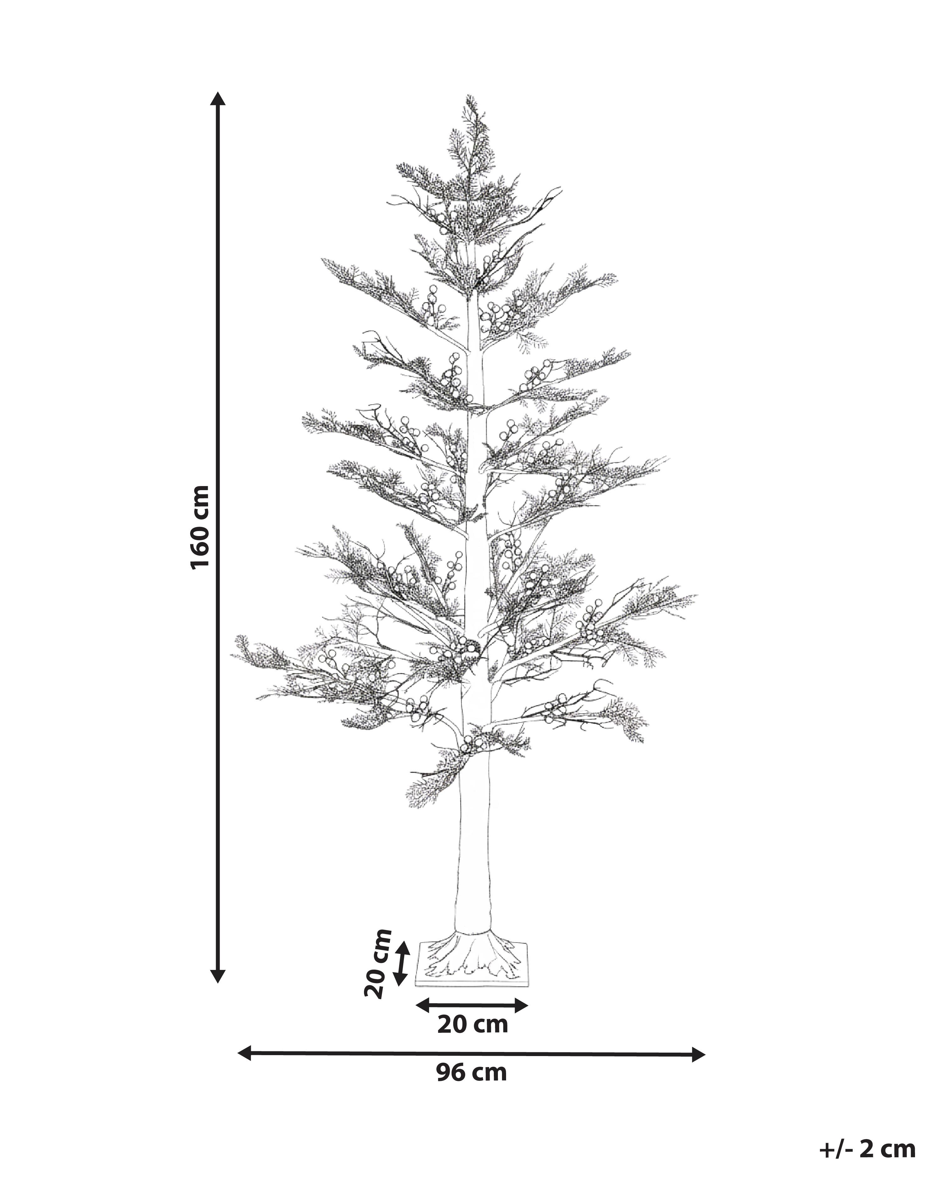 Buitendecoratie LED VASSLEN Kerstboom 160 cm Wit