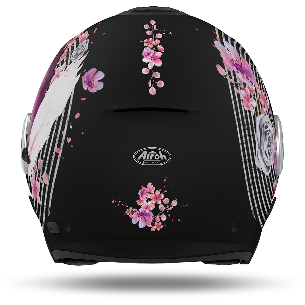 Airoh - Casque Helios Mad Noir / Rose / Blanc