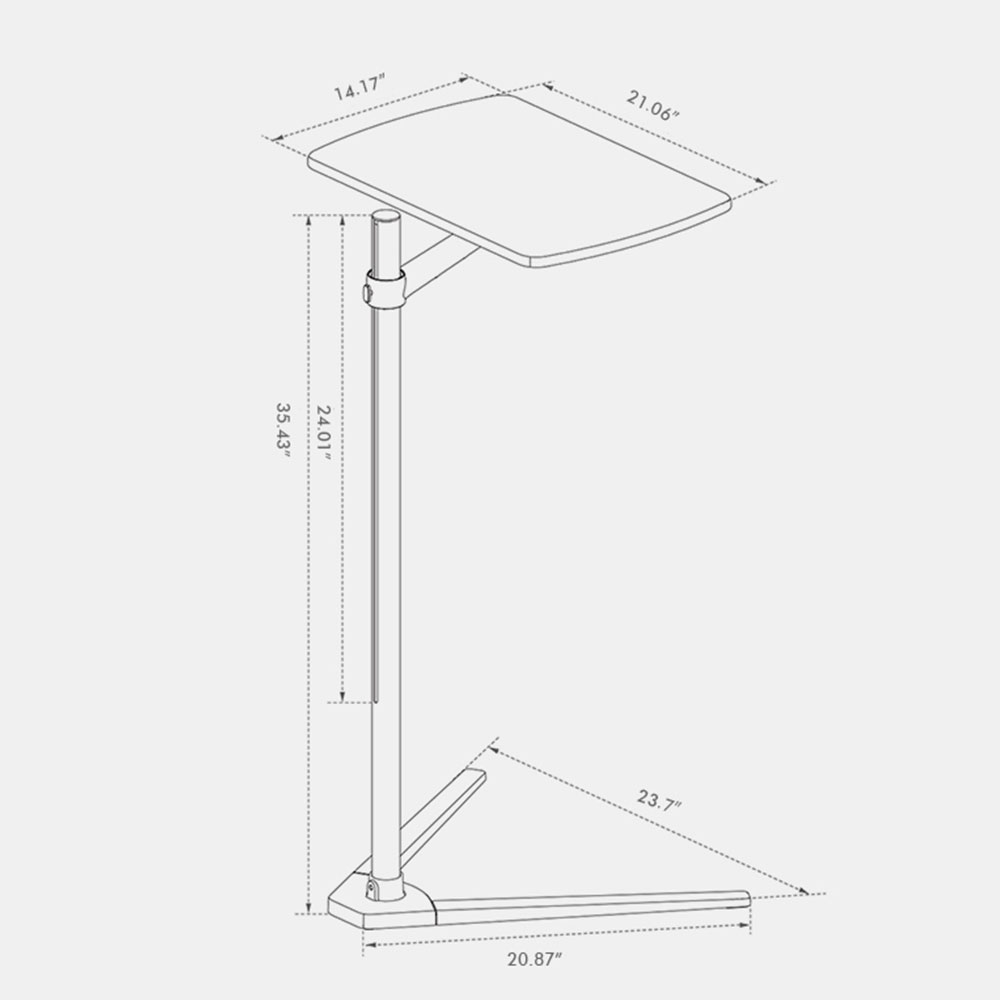 Universal Höhenverstellbare Alu Stativ Halterung Bodenständer für Tablets / Laptops (bis 17