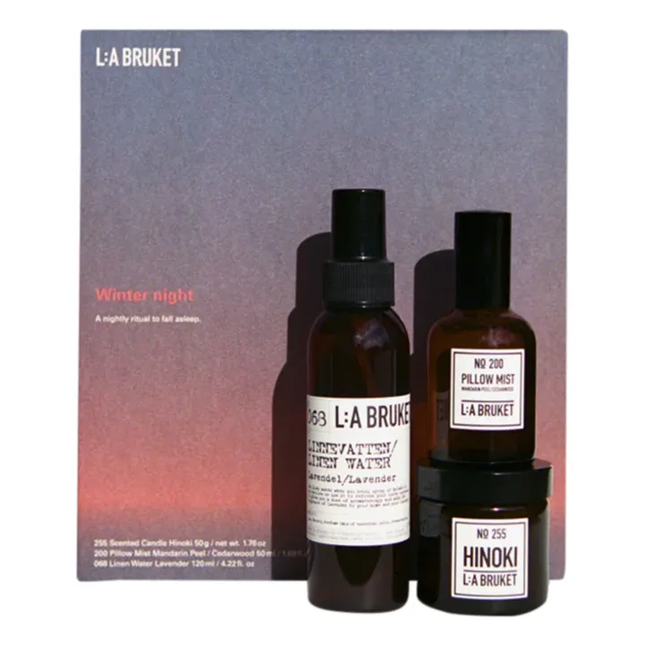 L:A BRUKET Coffret Winter Night senteurs d'intérieur 255 & 200 & 068
