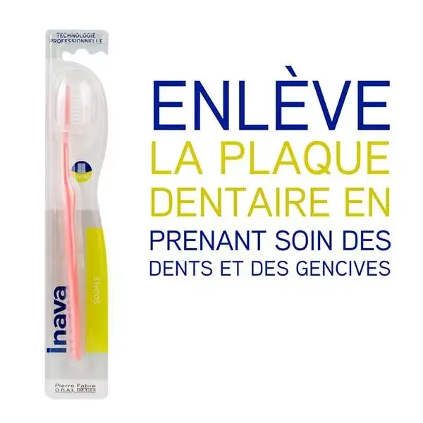 Escovas de dentes macias Inava 20/100, pacote com 4 unidades
