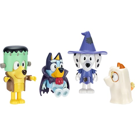Bluey figurer udklædningsfest 4-pak