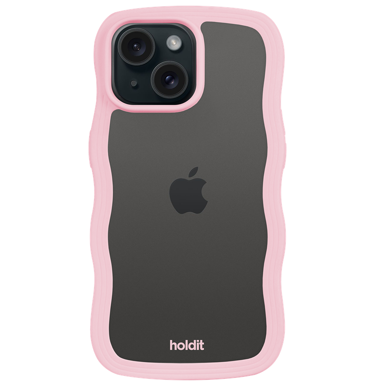 Holdit<br>Mobilcover Wavy Transparent Iphone 15 Plus
