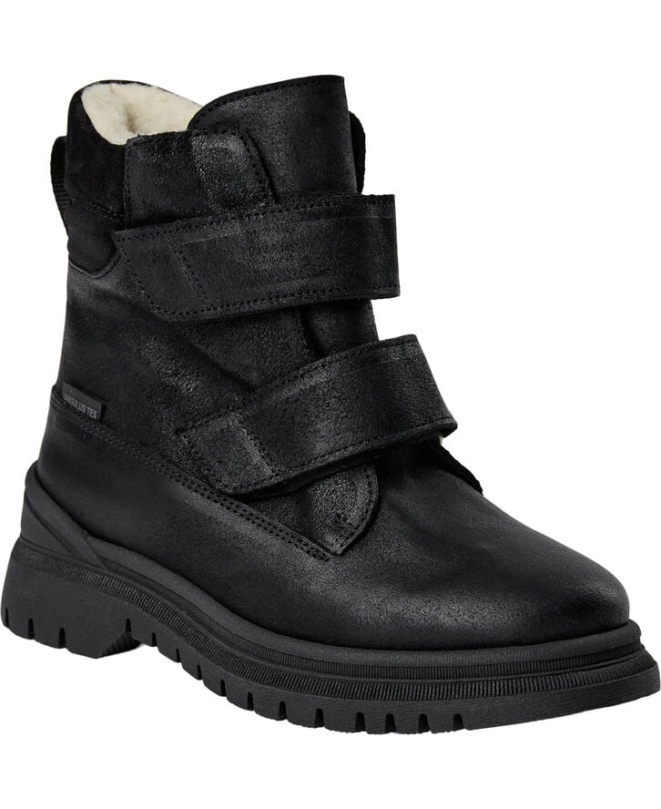 ANGULUS TEX Støvle med velco og uldfoer 2100/1163 black