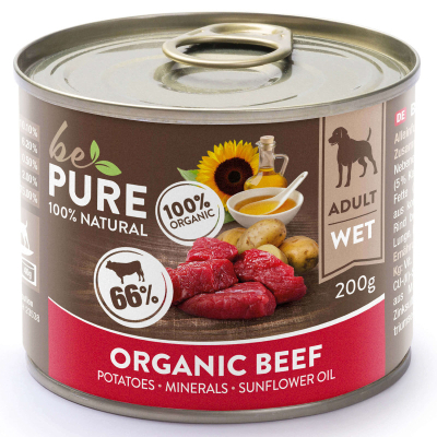 bePure Nassfutter Bio Adult Rind & Kartoffeln