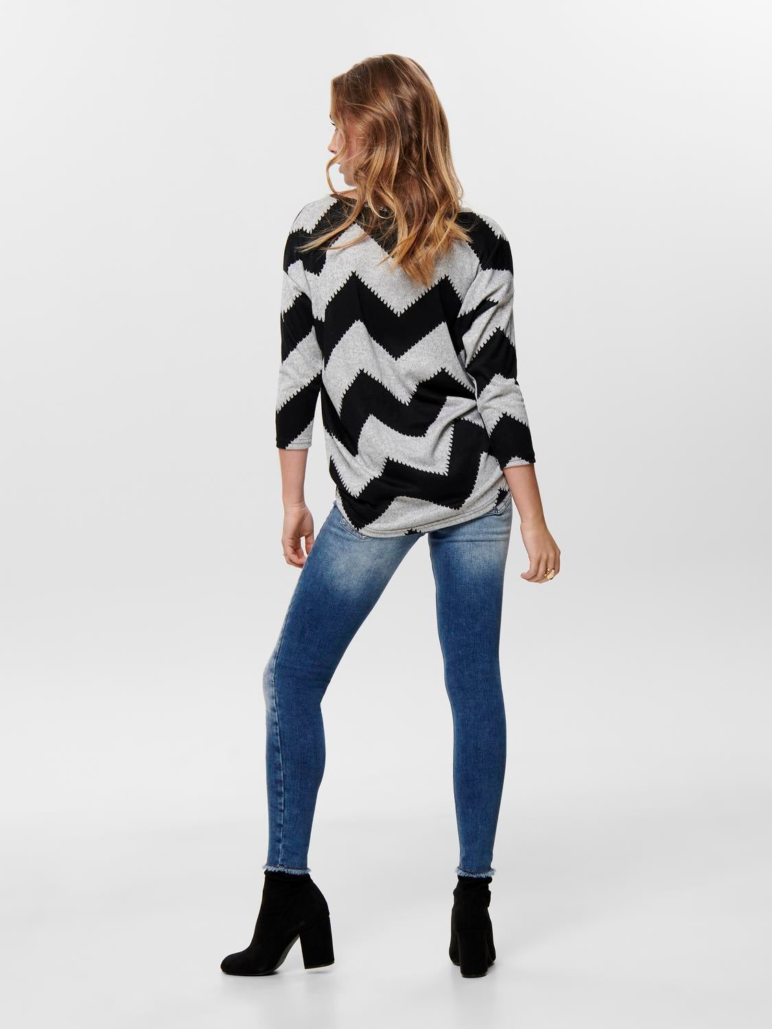 ONLELCOS Top Light Grey Melange