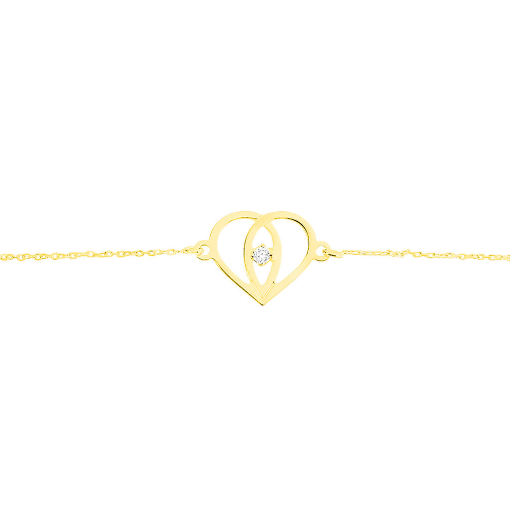 Bracelet Blasi Or Jaune Oxyde De Zirconium