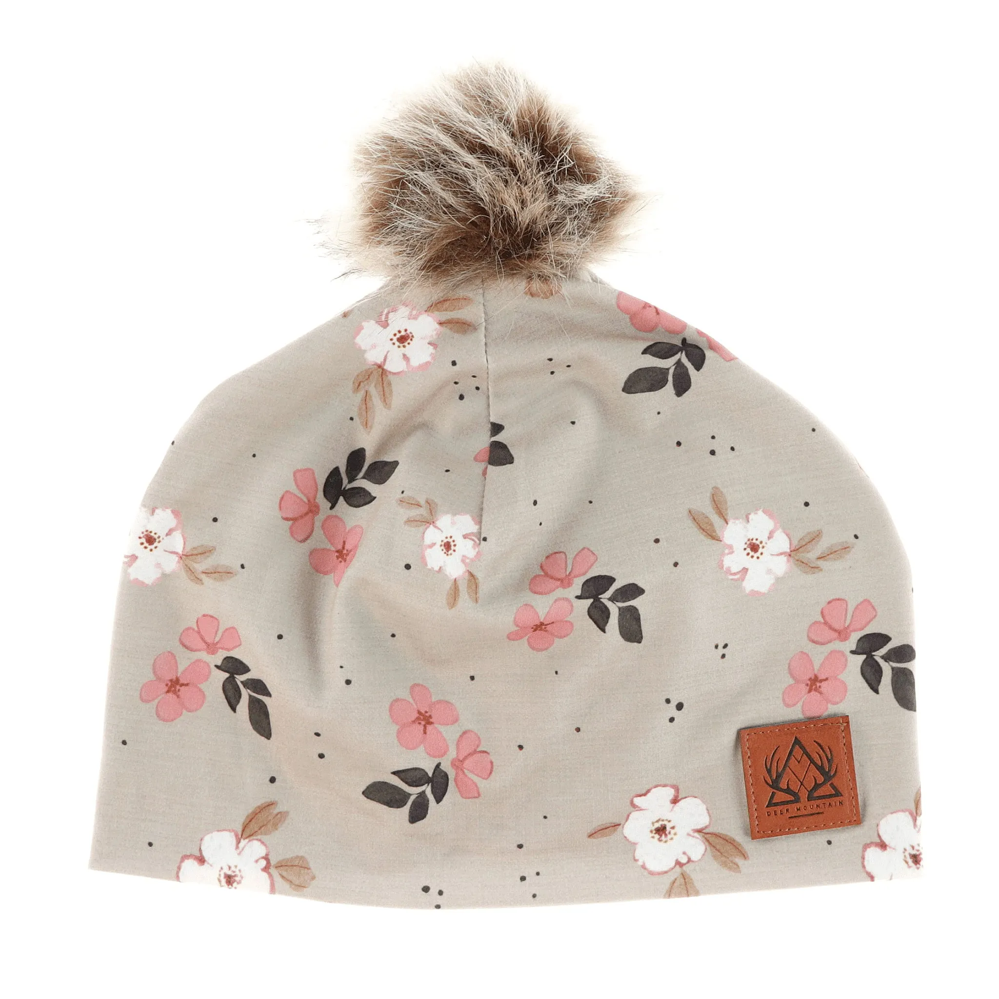 Deer Mountain Tuque Pompon Fleurs 7-14ans