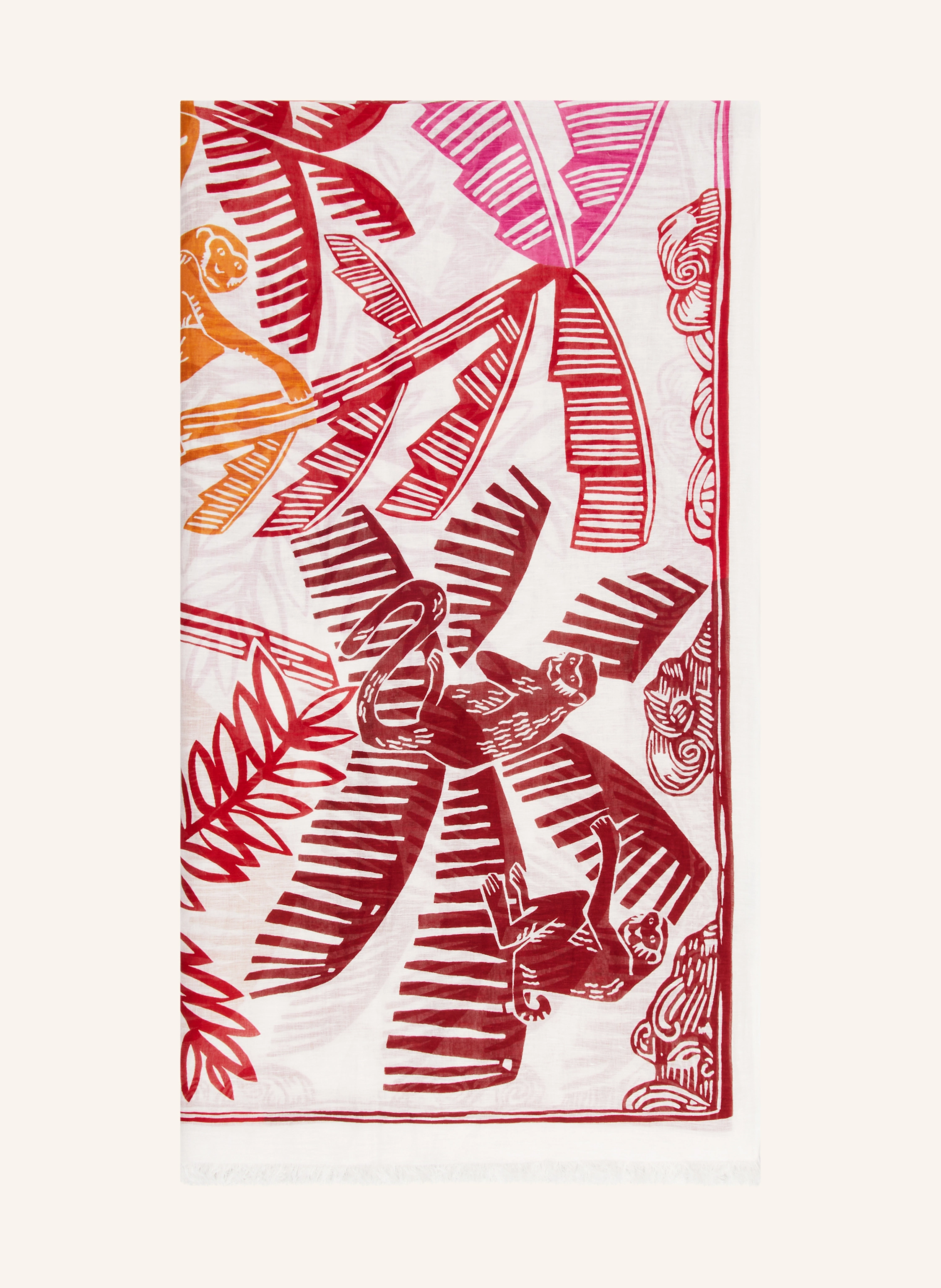INOUI EDITIONS Tuch JUNGLE mit Leinen