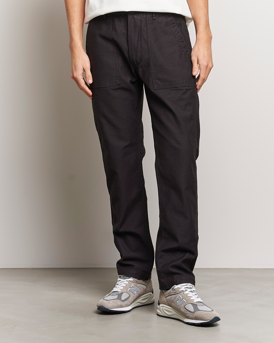 orSlow Slim Fit Original Sateen Fatigue Pants Black