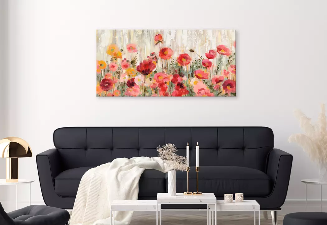 Wandbild 55 x 115 cm Sprinkled Flowers I