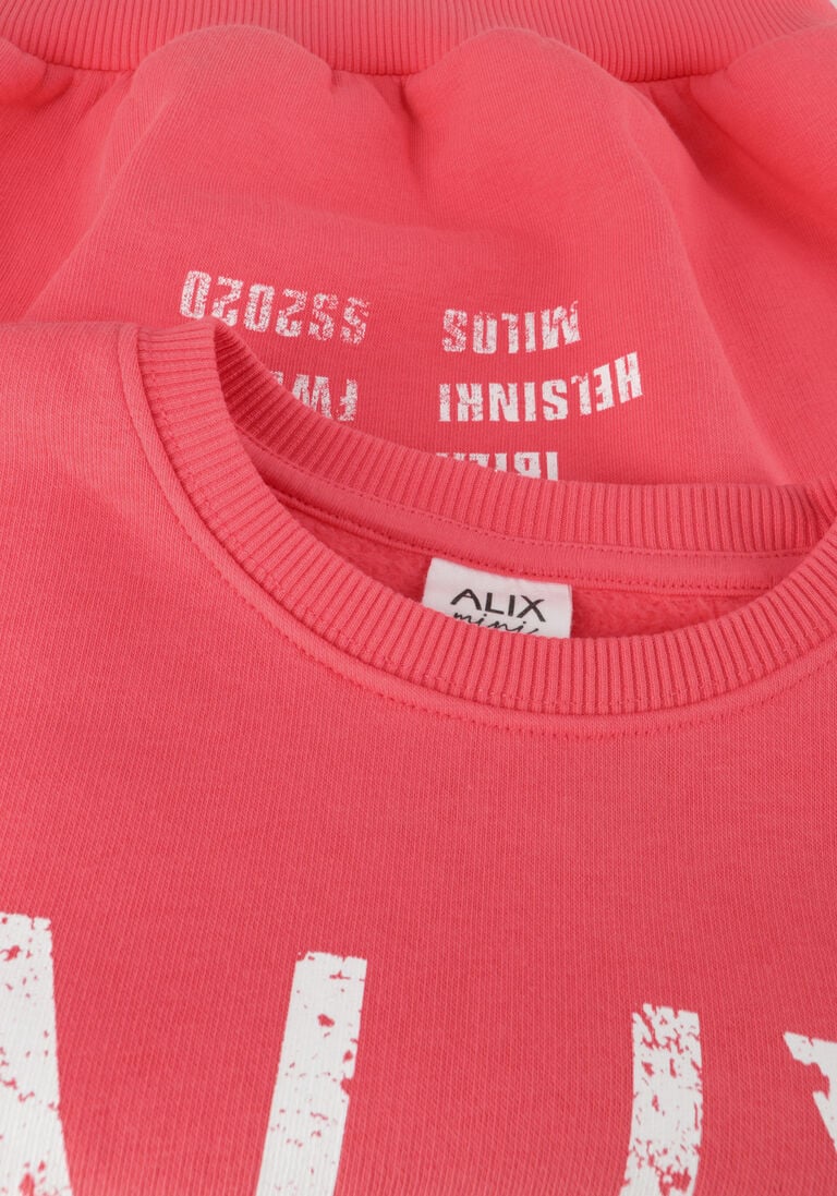 ALIX MINI koraal alix mini sweater knitted alix sweater