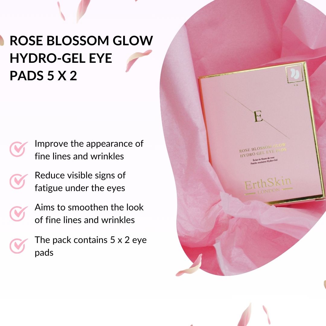Erth skin london Rose Blossom Glow Hydro-Gel-Augenpads