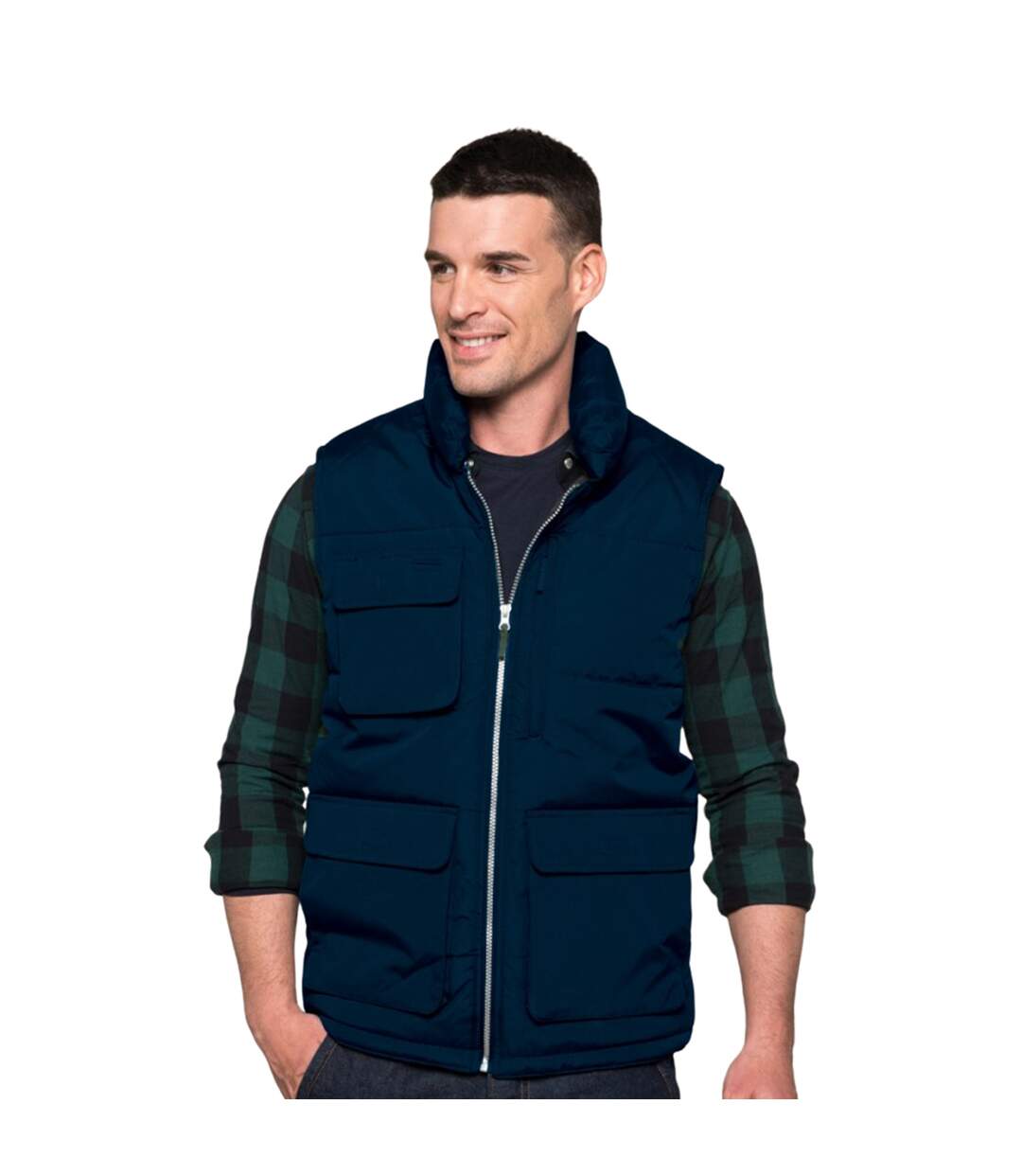 Kariban - Doudoune rembourrée sans manches - Homme (Bleu marine) - UTRW4211