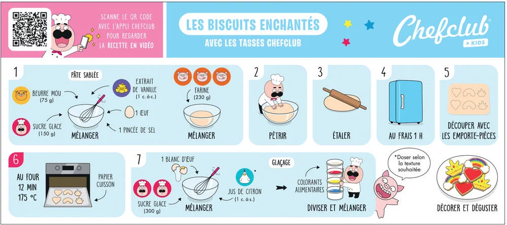 CHEFCLUB KIDS - EMPORTE-PIECES LES BISCUITS ENCHANTES