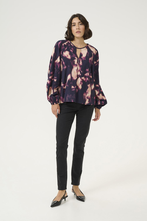 Kaffe paarse dames blouse