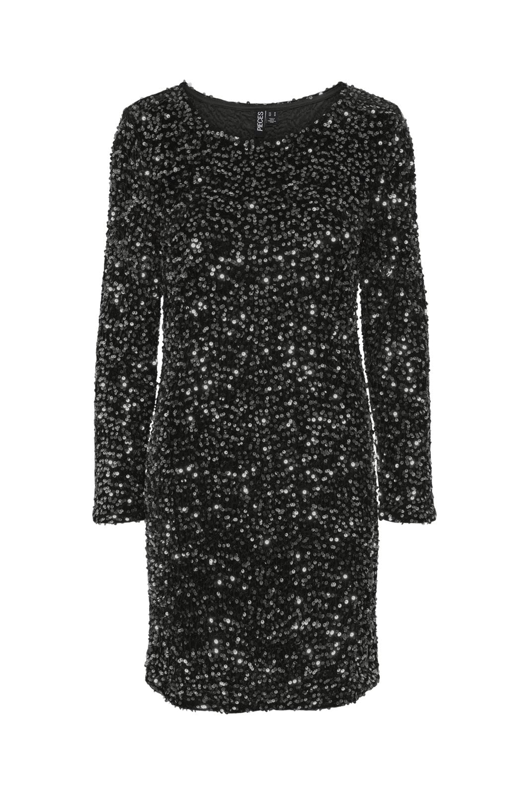 Pieces Pckam Ls New Dress 4617674 black black sequins