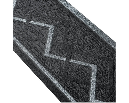 Zelfklevende rand 3844-23 Alleen Rand Zigzag Zwart Glitter 5 m x 13 cm
