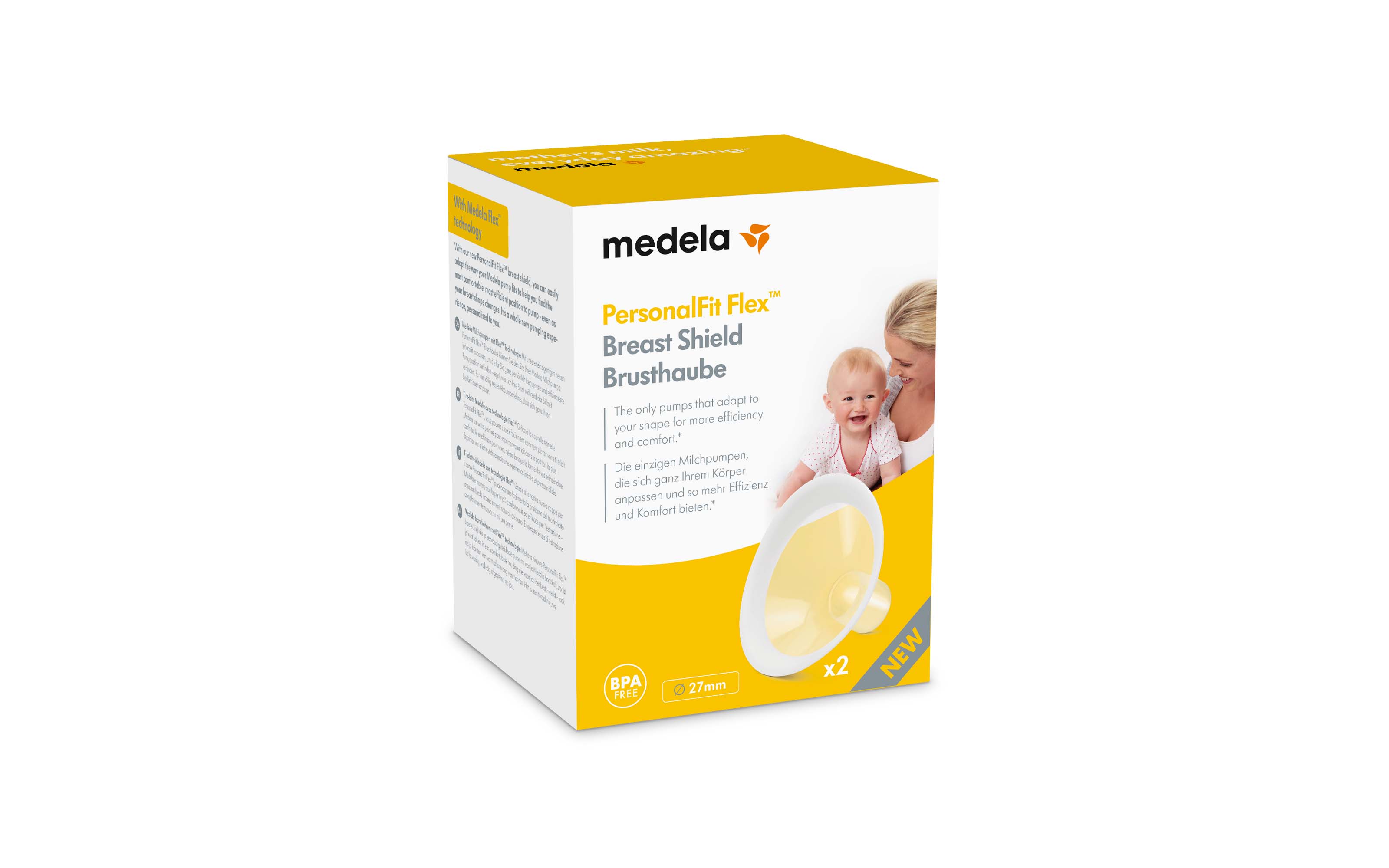 MEDELA PersonalFit Flex Brusthauben<br>2 Stück, L 27mm