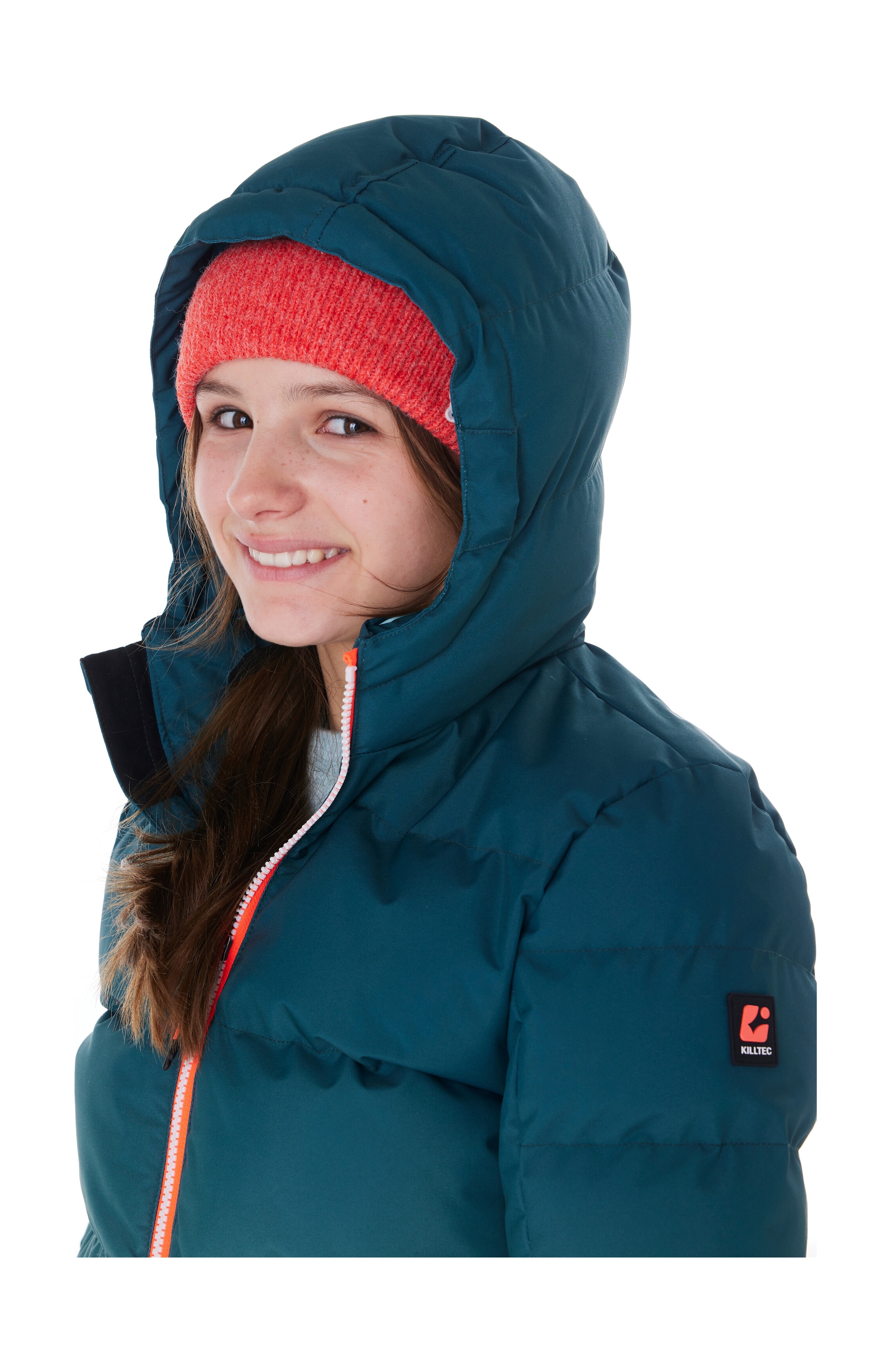 Killtec Skijacke »KSW 330 GRLS SKI QLTD JCKT« Wasserabweisende Winterjacke, atmungsaktiv, verstellbare Kapuze